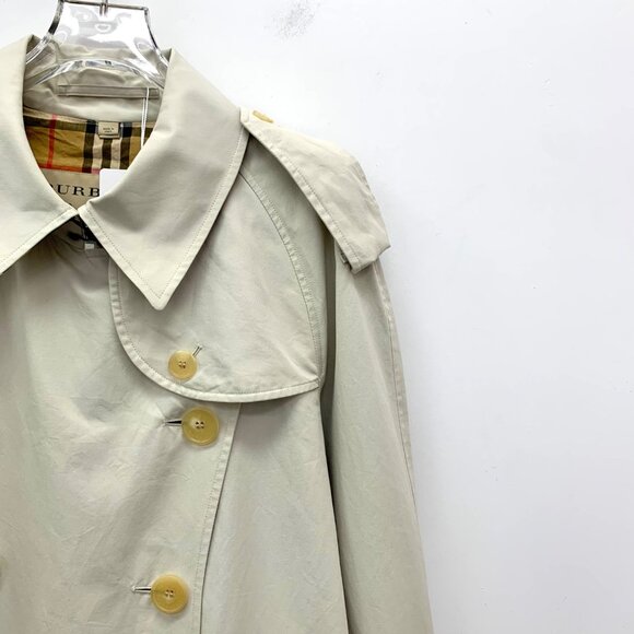 Burberry Ivory cotton trench coat - Picture 3 of 8